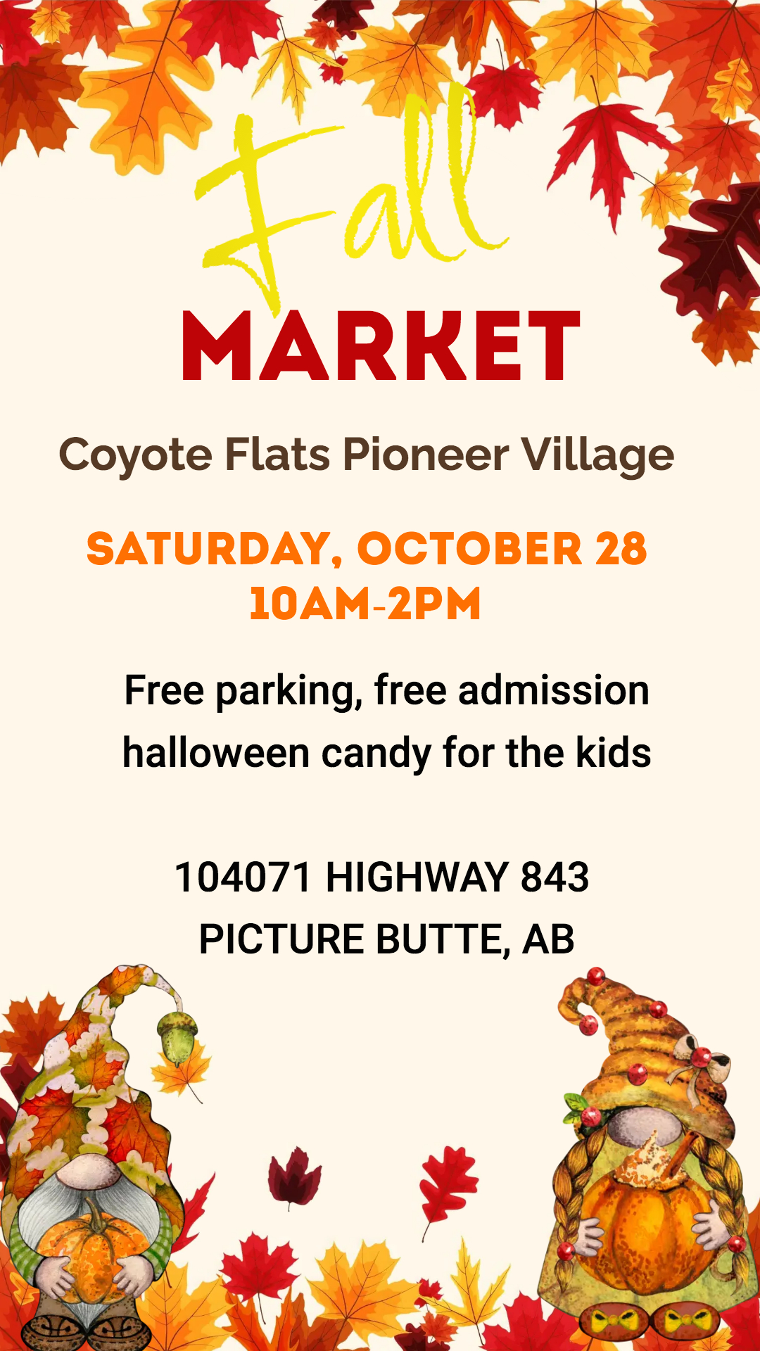 Fall Market – Coyote Flats Pioneer Village